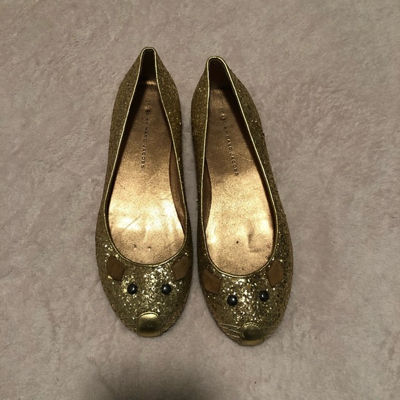 Marc Jacobs Glitter Mouse Flats - Picture 4 of 8